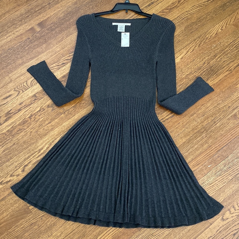 NWT Max Studio sweater dress in dark gray, size XL